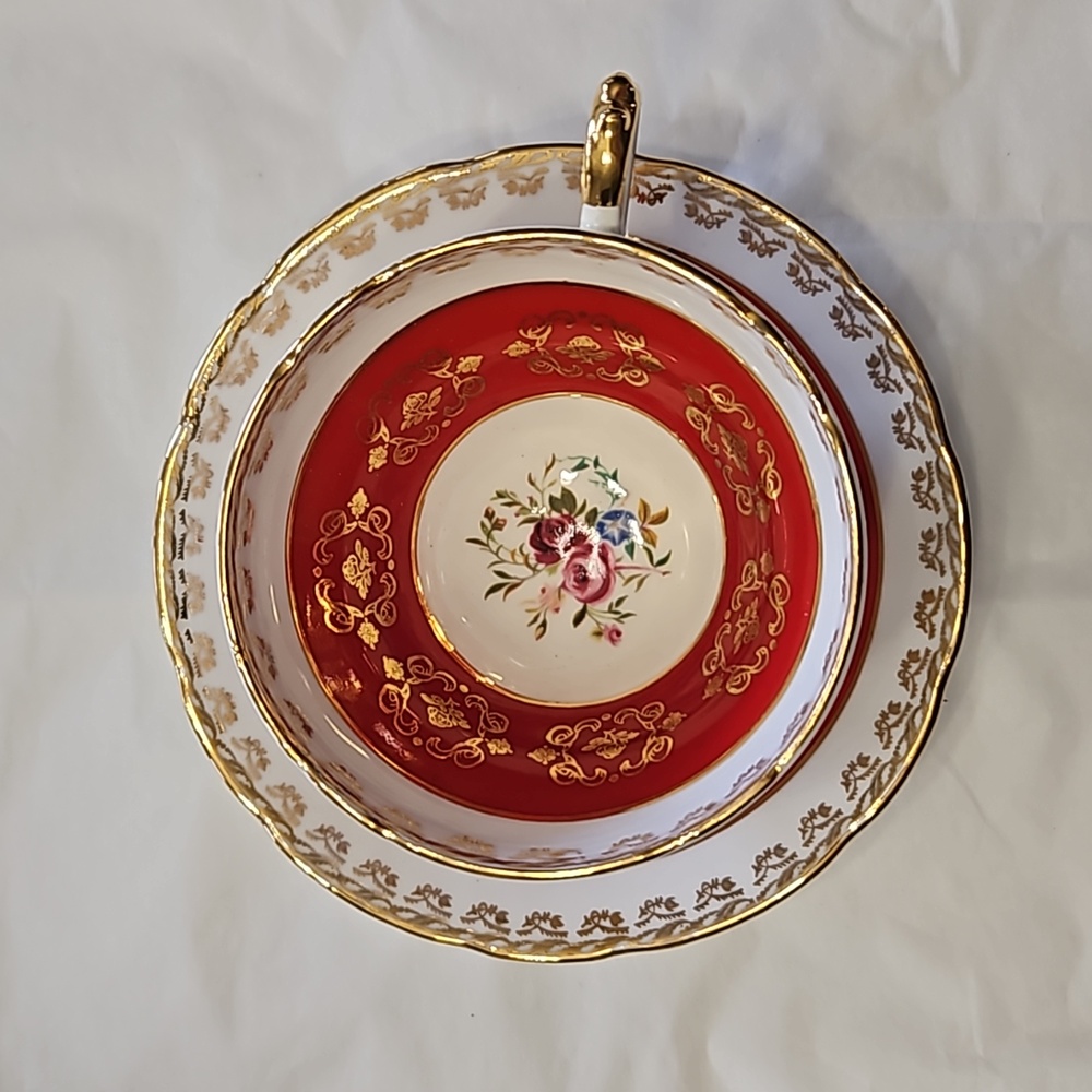 Pretty Sutherland bone china cup and saucer.